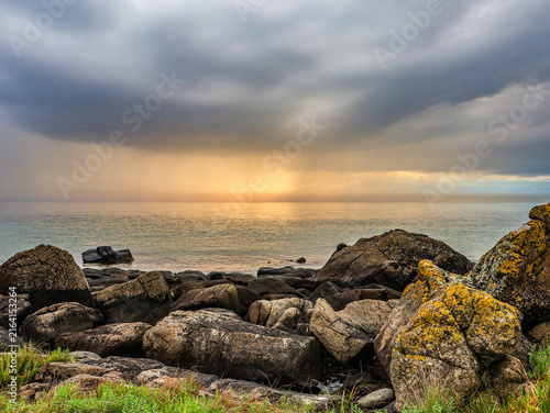 Foto sunset over the sea