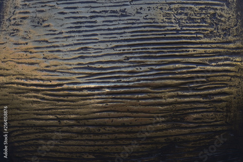 close up of a metal skin