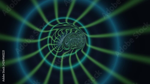 Abstract Spacetime Tunnel Background Seamless Loop