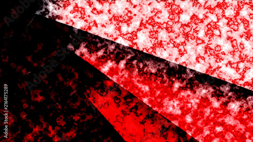 Obraz na płótnie Close-up of red blood cells under microscope