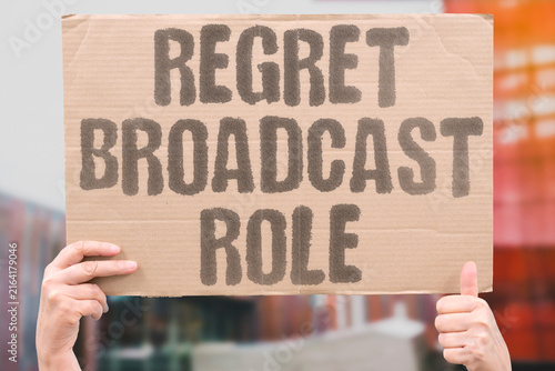 Foto "Regret Broadcast Role" A media company apologises for its involvement