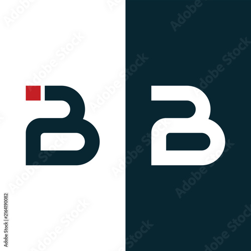 Initial Letter B Tech Logo Design Vector. Abstract Technology Logo Design Vector Template Stock Vector - Illustration.