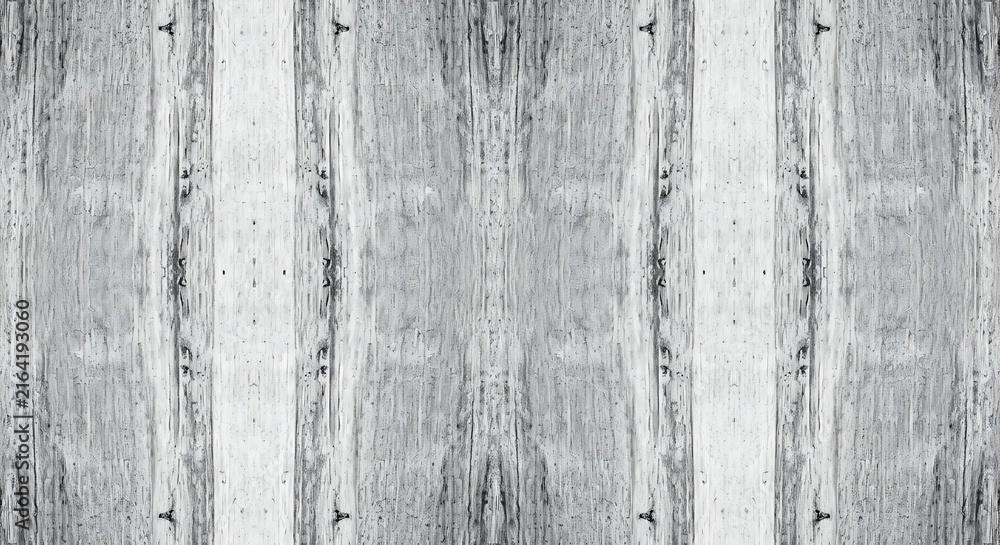 Fototapeta premium Weathered gray wooden planks vertical pattern texture background with gray wood