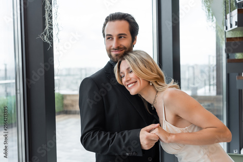 Konstfotografi A beautiful couple celebrates their engagement, cherishing love and joy