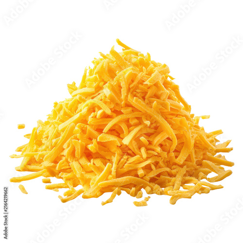 Pile of Freshly Cut Yellow Orange Crispy Shredded Potato Sticks Closeup fried