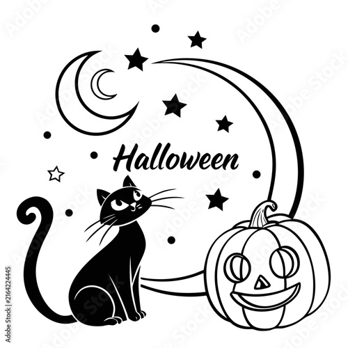 Halloween Spider Web Letter H Gothic Monogram Logo Black White Vector