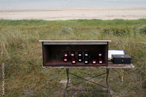 marmeladenstand am meer