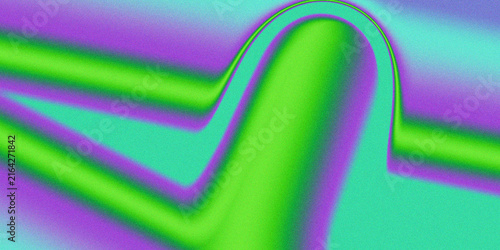 Obraz na plátne Abstract wavy form in vibrant gradient colors a dynamic visual element