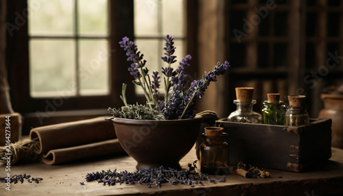 lavender flowers and lavender