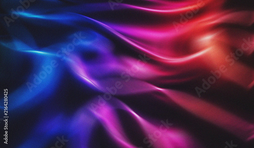 Canvastavla Vibrant abstract silk fabric swirls with neon purple, blue, and pink gradient li