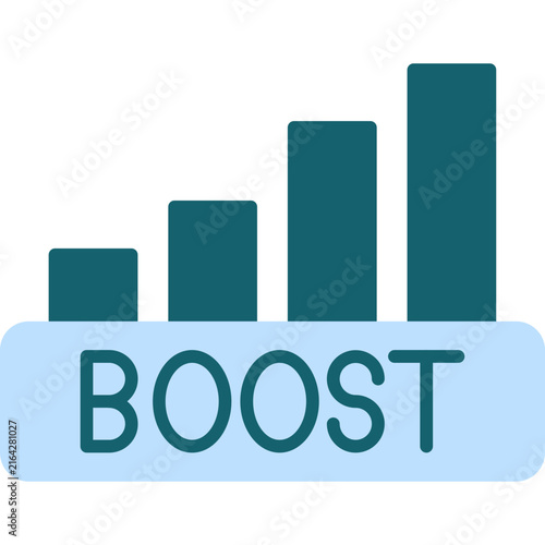 Obraz na plátně Boost Icon