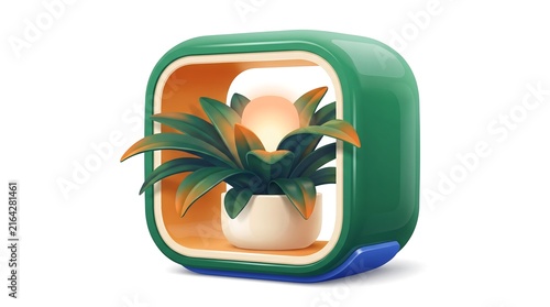 Smart plant lamp for indoor gardening and home decor