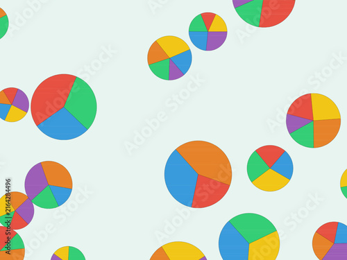 Modern Segmented Circle Pattern Abstract Background