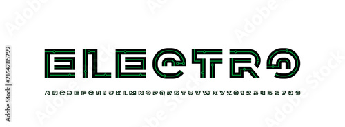 Canvas Print Logo font alphabet, letters A, B, C, D, E, F, G, H, I, J, K, L, M, N, O, P, Q, R