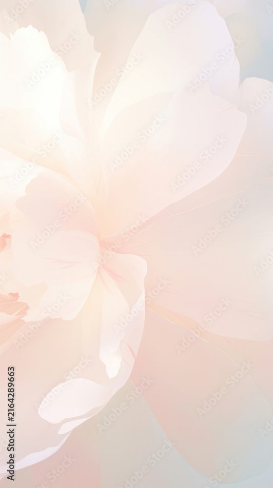Fototapeta premium Blurred gradient Peony peony blossom flower.