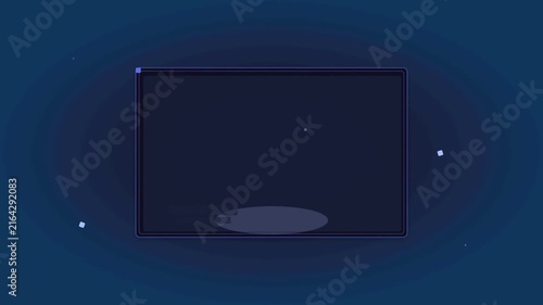 Futuristic Spacecraft Displaying in Dark Cosmic Void with Glowing Elements