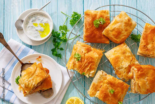 crispy phyllo pastry stuffed with minced meat