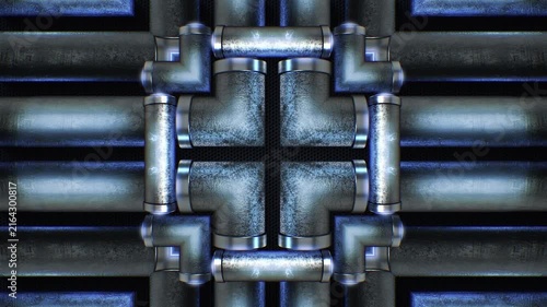 A mesmerizing kaleidoscope of metallic tubular shapes, throbbing and twisting in an endless, hypnotic and trance like motion. Excellent for high tempo music events or energetic visualizers.
