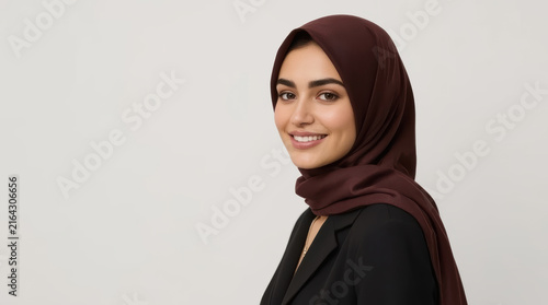 Arab woman smiling portrait