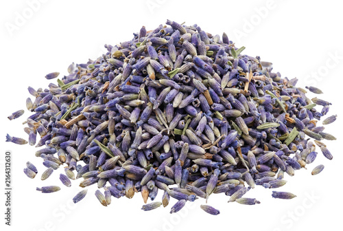 Принти на полотні Large heap of dried fragrant purple lavender buds