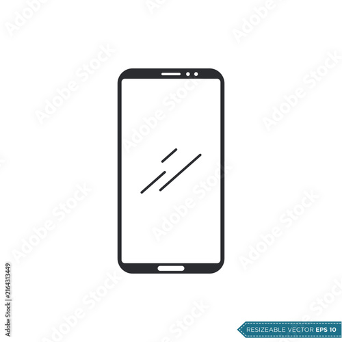 Smartphone Icon Vector Template Illustration Design