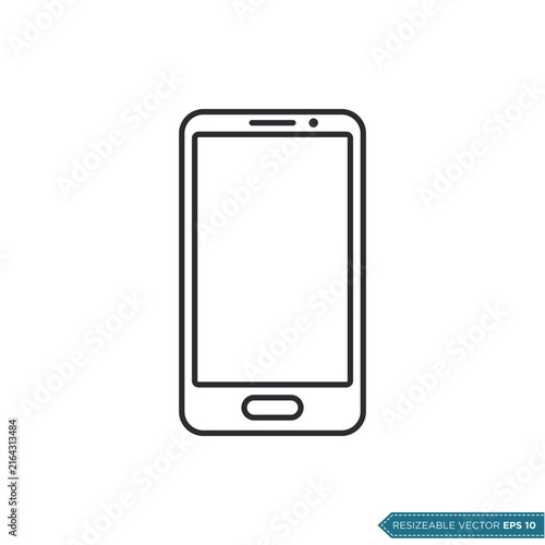 Smartphone Icon Vector Template Illustration Design