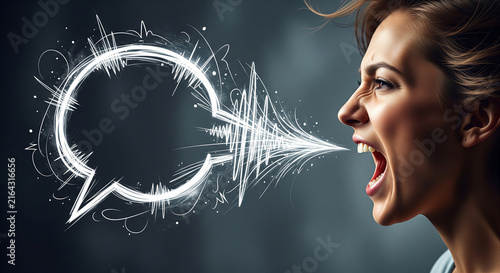 Beautiful women two women shouting speech bubble sketch which is perfect for corporate success presentation and advertising