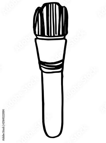 Hand drawn paintbrushes set vector illustration isolated on white background