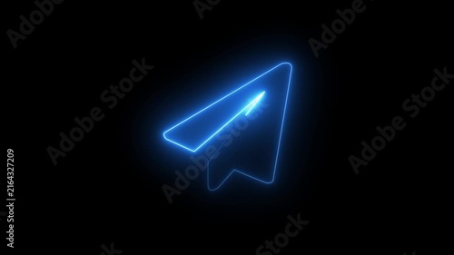 1109775432 Animated arrow bouncing slide to down, Animated arrow icon pointing down.4k animation with alpha channe
