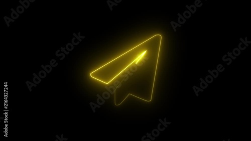 1109775432 Animated arrow bouncing slide to down, Animated arrow icon pointing down.4k animation with alpha channe