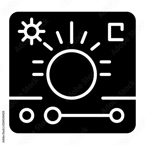 Canvas Print Camera Brightness Icon