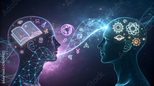 human head and brain surreal
