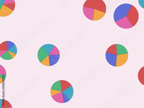 Bold Segmented Circles Modern Abstract Background