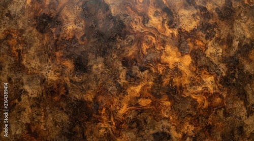 Detailed seamless wood grain texture with warm brown and orange patterns