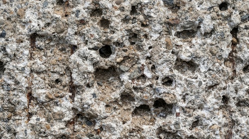 Detailed surface of rough concrete texture with aggregate