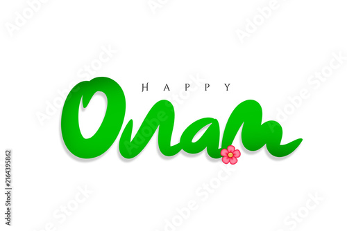 illustration for Happy Onam festival of South India Kerala	