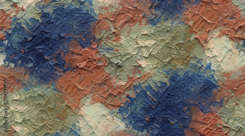 Abstract textured background with thick oil paint brushstrokes