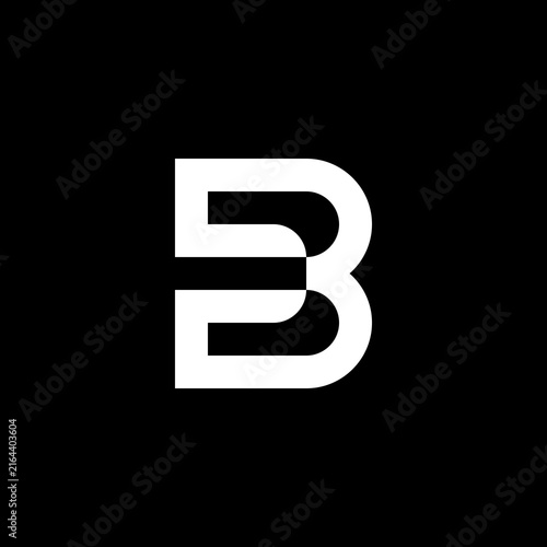 Unique, modern, and futuristic 'B' lettermark with solid geometry. Elegant sleek aesthetic, perfect for cybersecurity, software, and IT.