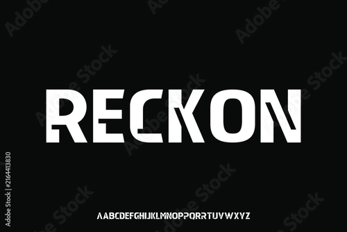 Display alphabet font vector design suitable for headline, poster, logo, magazine and many more