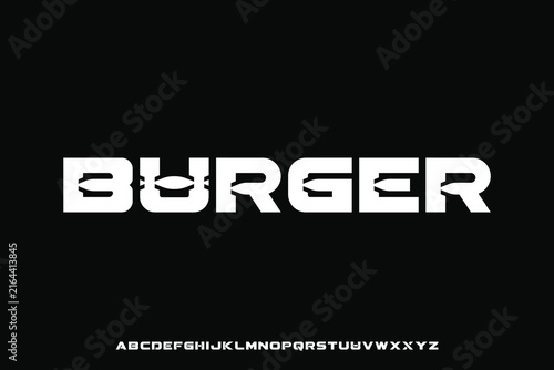 Display alphabet font vector design suitable for headline, poster, logo, magazine and many more