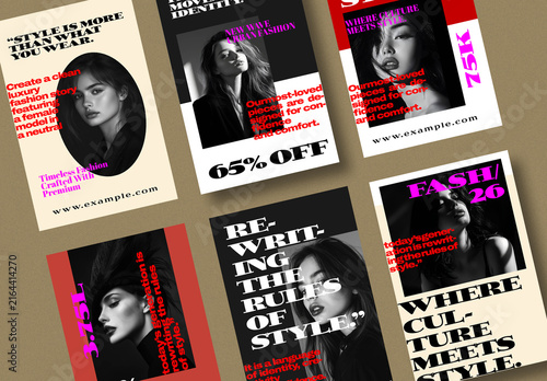 Fashion Social Media Design Story
