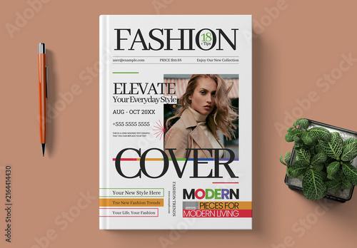 Fashion Magazine Cover Template