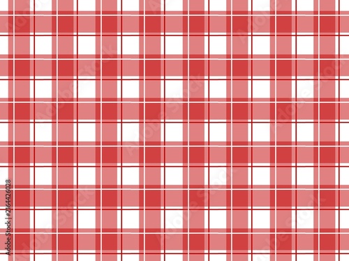 Red Picnic Plaid Seamless Pattern Vector