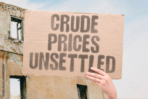 Konstfotografi "Crude Prices Unsettled" Oil values fluctuate due to instability