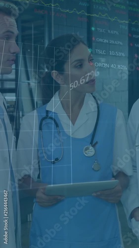Animation of data processing over diverse group of doctors