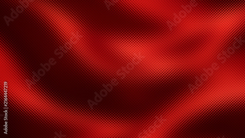 Abstract luxury glassmorphism background with flowing red color waves and premium tiny lens frosted glass pattern texture for premium product presentation design backdrops.
