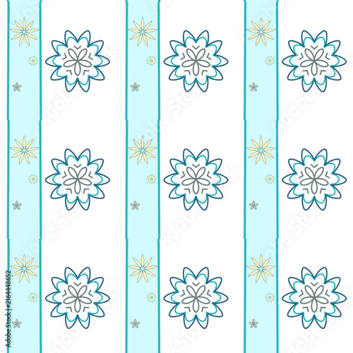 seamless pattern with snowflakes
