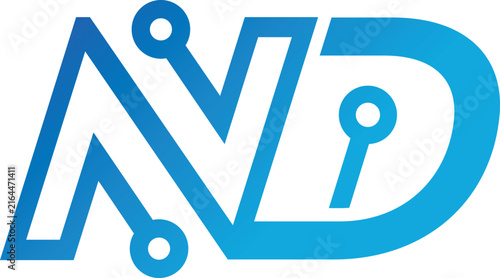 Vector ND technology logo