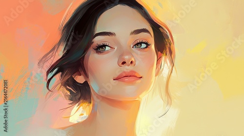 A woman with a knowing, gentle smile, sharing a secret or a quiet understanding with someone off-camera, soft, inviting light, medium close-up