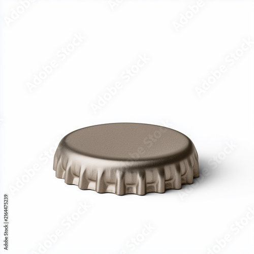 Brushed bronze crown-style bottle cap
